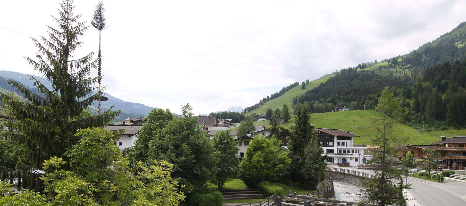 Aussicht von Appartements Rössl in Kirchberg Tirol